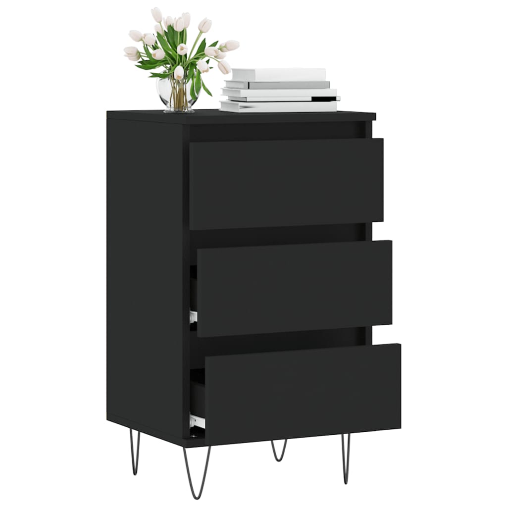 Sideboard Schwarz 40x35x70 cm Holzwerkstoff - Pazzar.ch