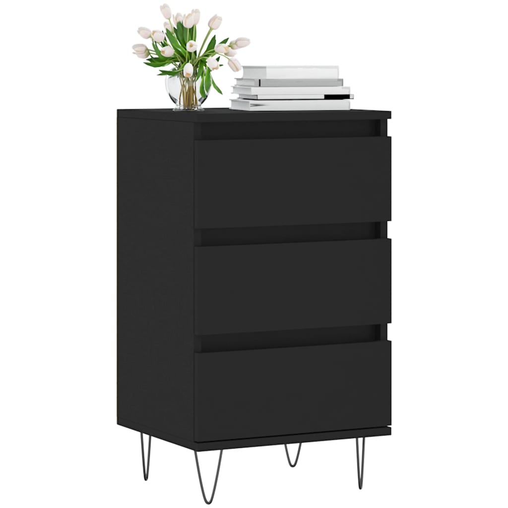 Sideboard Schwarz 40x35x70 cm Holzwerkstoff - Pazzar.ch