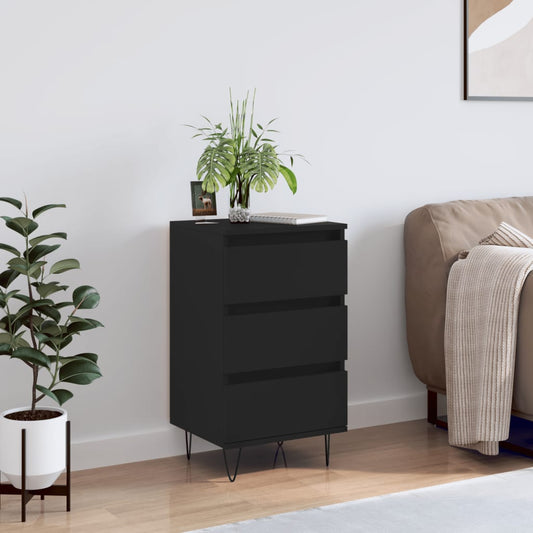 Sideboard Schwarz 40x35x70 cm Holzwerkstoff - Pazzar.ch