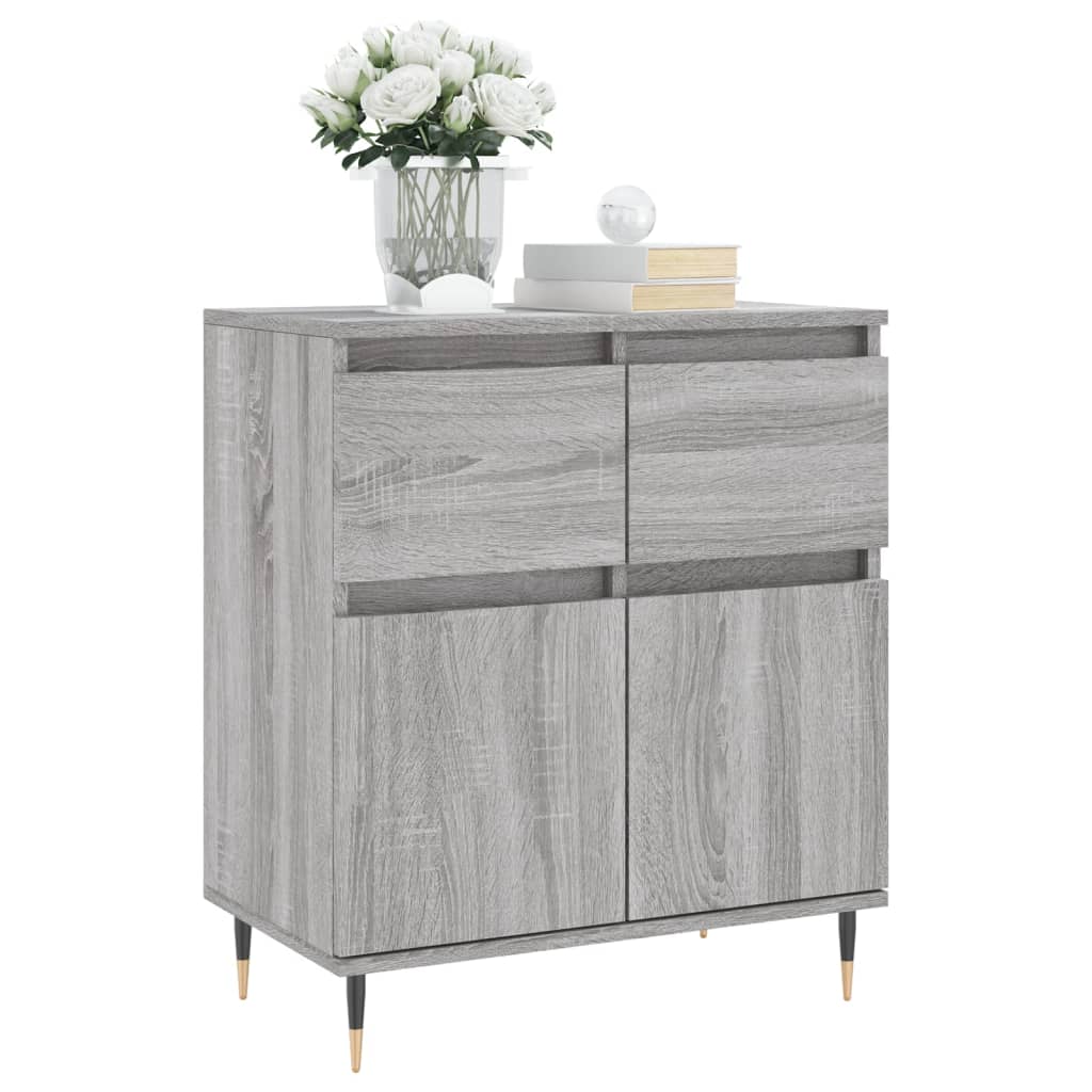 Sideboard Grau Sonoma 60x35x70 cm Holzwerkstoff - Pazzar.ch