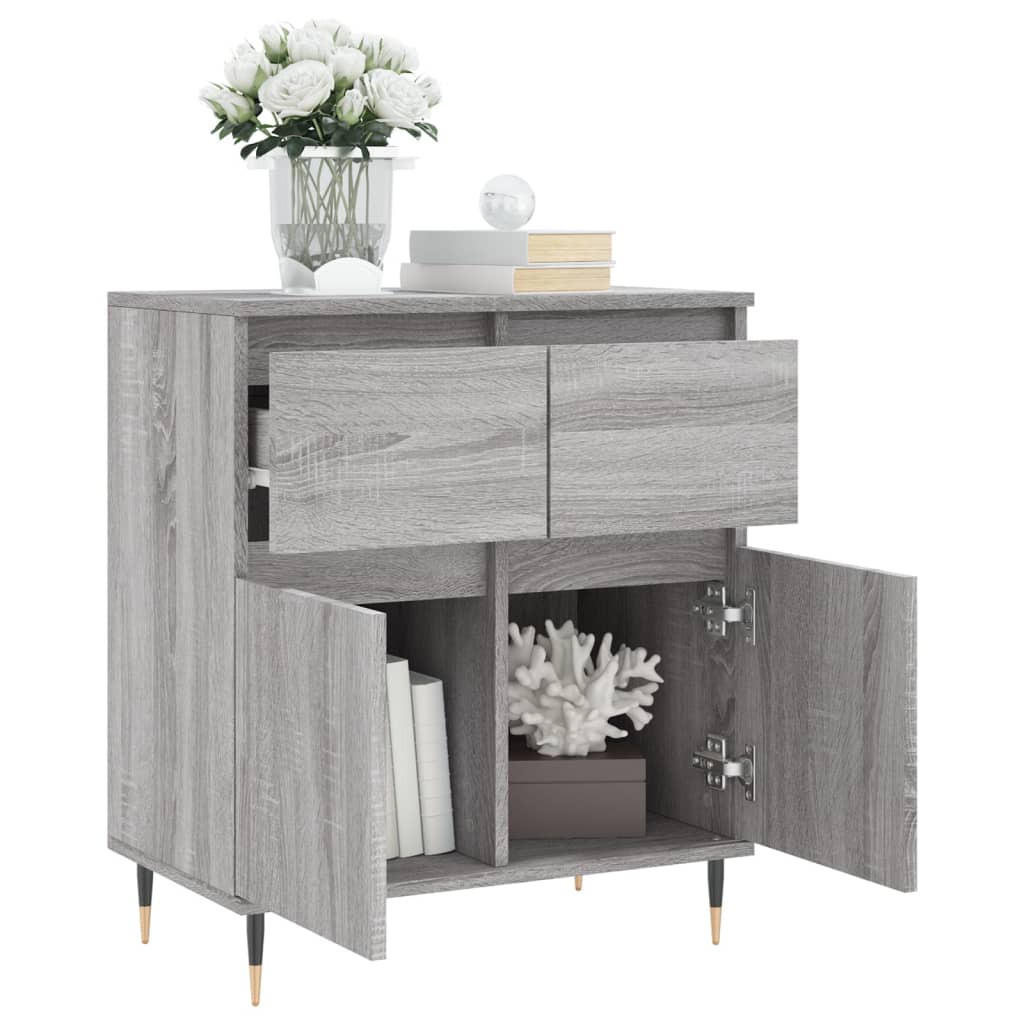 Sideboard Grau Sonoma 60x35x70 cm Holzwerkstoff - Pazzar.ch