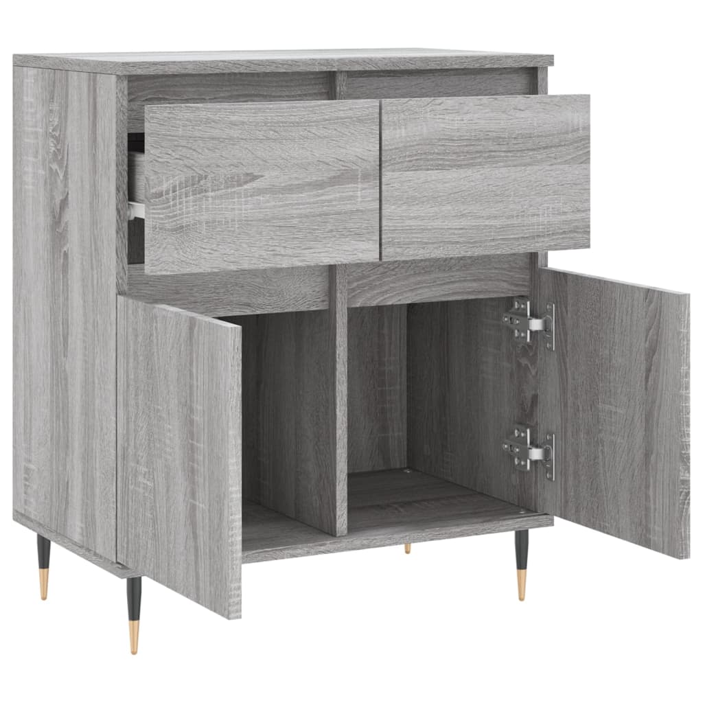 Sideboard Grau Sonoma 60x35x70 cm Holzwerkstoff - Pazzar.ch
