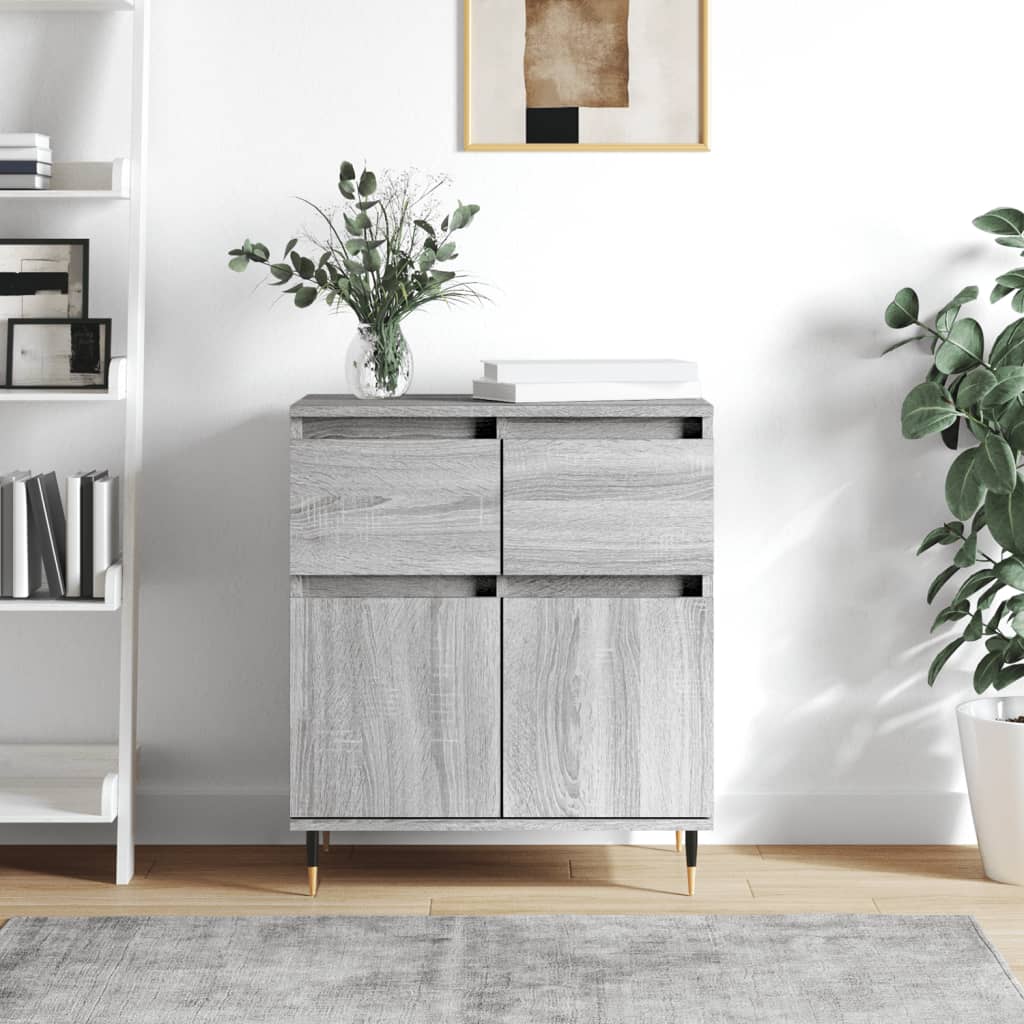 Sideboard Grau Sonoma 60x35x70 cm Holzwerkstoff - Pazzar.ch