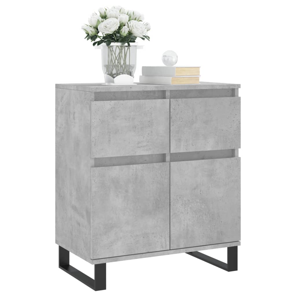 Sideboard Betongrau 60x35x70 cm Holzwerkstoff - Pazzar.ch