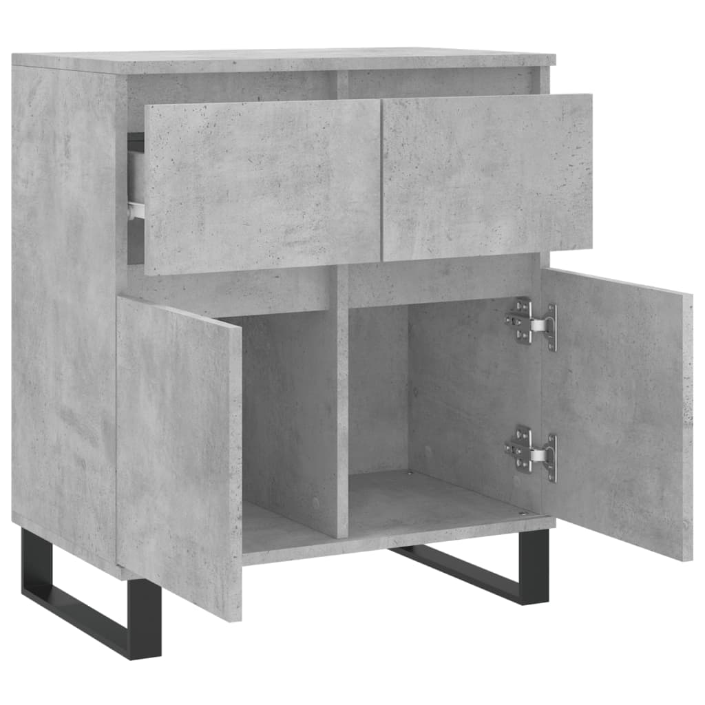 Sideboard Betongrau 60x35x70 cm Holzwerkstoff - Pazzar.ch