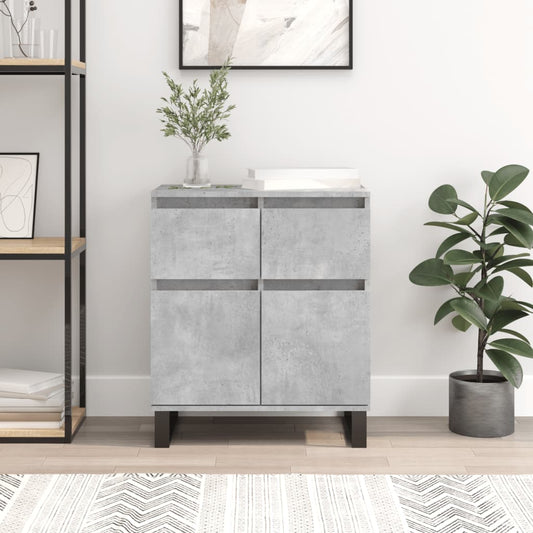 Sideboard Betongrau 60x35x70 cm Holzwerkstoff - Pazzar.ch