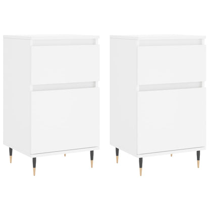Sideboards 2 Stk. Weiß 40x35x70 cm Holzwerkstoff - Pazzar.ch