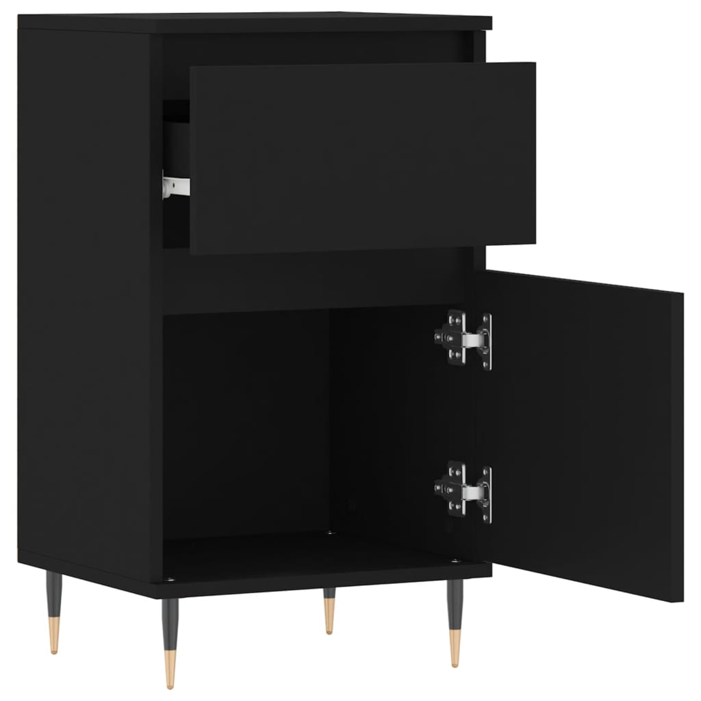 Sideboards 2 Stk. Schwarz 40x35x70 cm Holzwerkstoff - Pazzar.ch