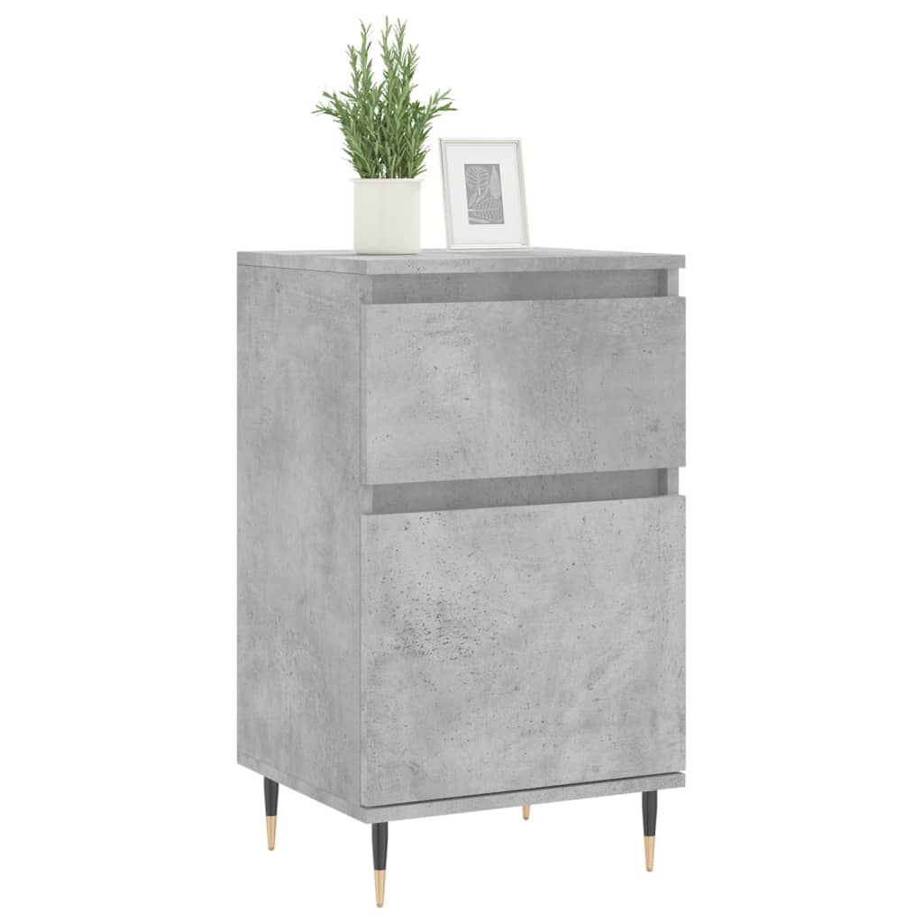 Sideboards 2 Stk. Betongrau 40x35x70 cm Holzwerkstoff - Pazzar.ch