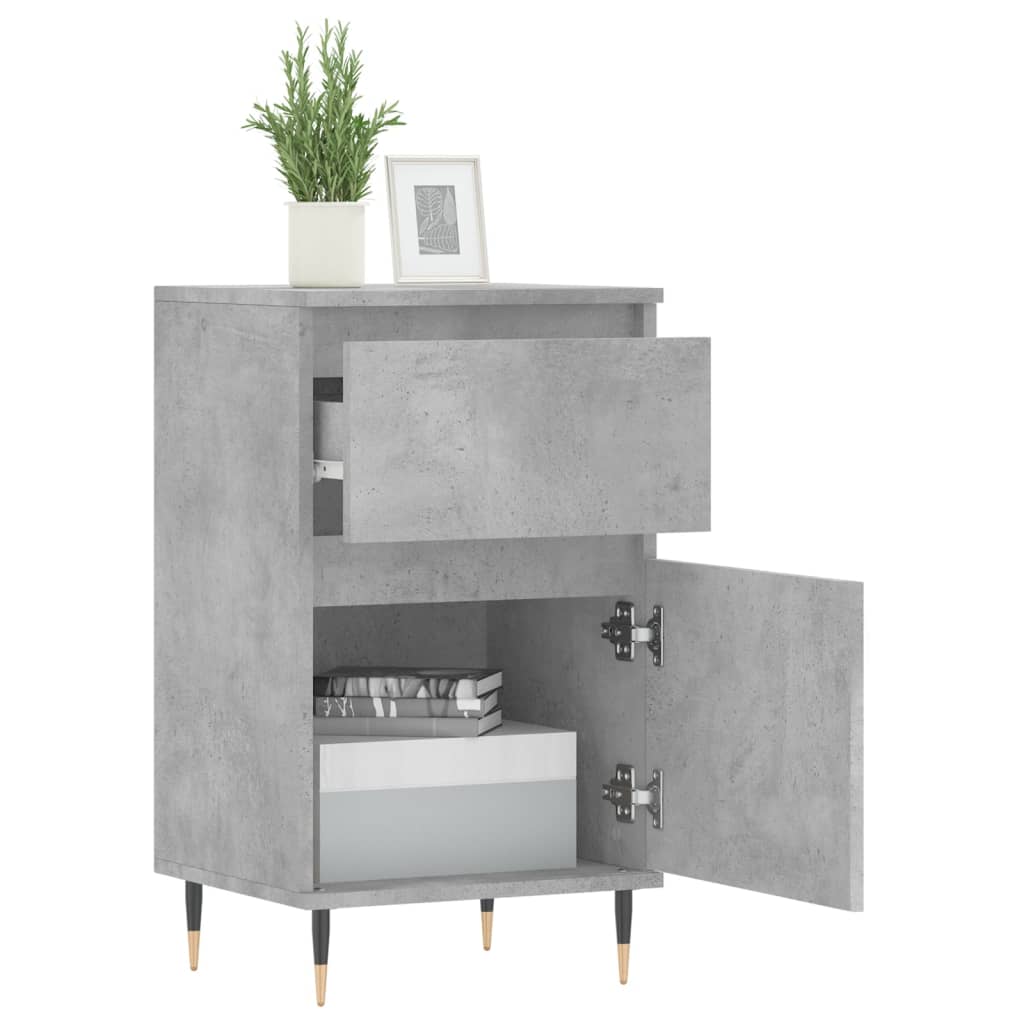 Sideboards 2 Stk. Betongrau 40x35x70 cm Holzwerkstoff - Pazzar.ch