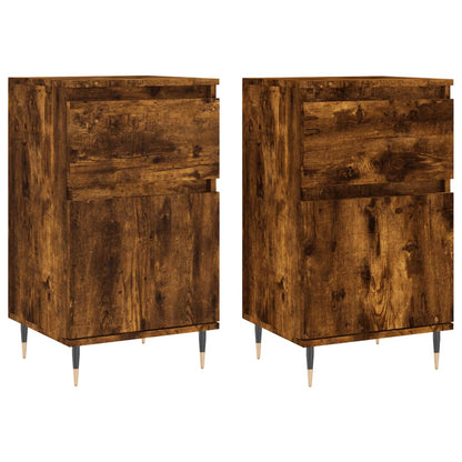 Sideboards 2 Stk. Räuchereiche 40x35x70 cm Holzwerkstoff - Pazzar.ch