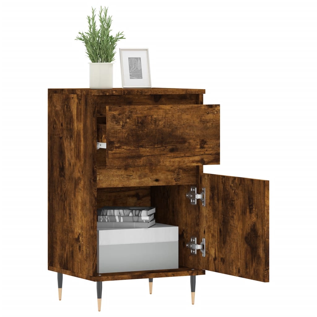 Sideboards 2 Stk. Räuchereiche 40x35x70 cm Holzwerkstoff - Pazzar.ch