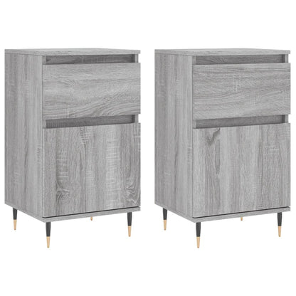 Sideboards 2 Stk. Grau Sonoma 40x35x70 cm Holzwerkstoff - Pazzar.ch