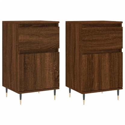 Sideboards 2 Stk. Braun Eichen-Optik 40x35x70 cm Holzwerkstoff - Pazzar.ch