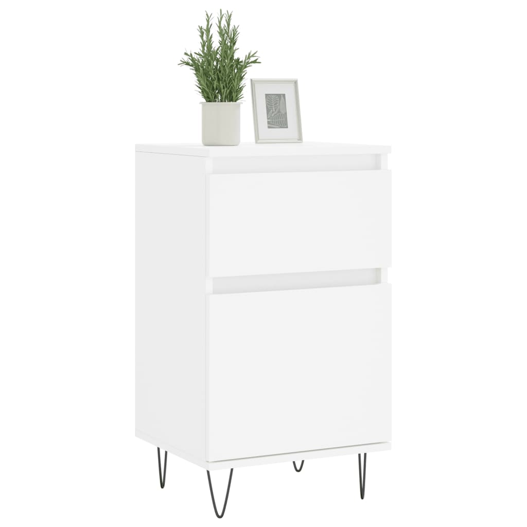 Sideboards 2 Stk. Weiß 40x35x70 cm Holzwerkstoff - Pazzar.ch