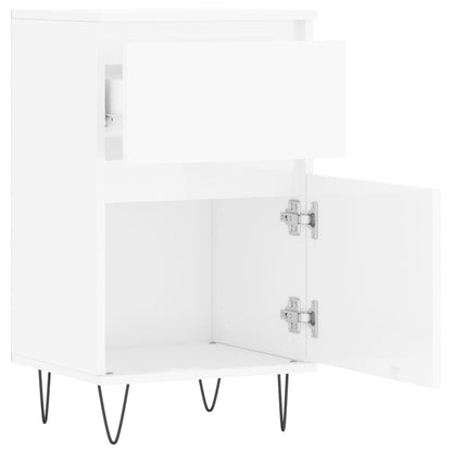 Sideboards 2 Stk. Hochglanz-Weiß 40x35x70 cm Holzwerkstoff - Pazzar.ch