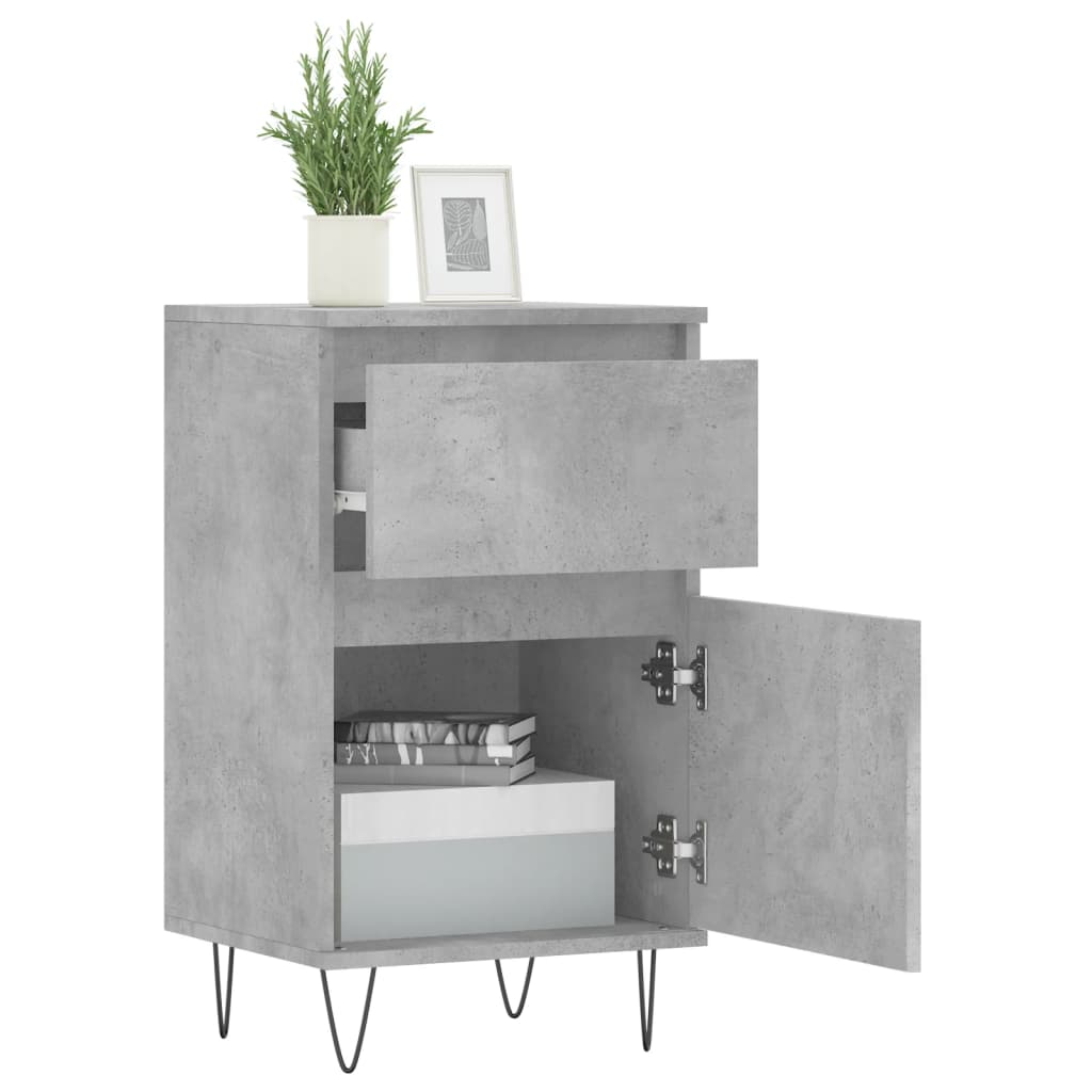 Sideboards 2 Stk. Betongrau 40x35x70 cm Holzwerkstoff - Pazzar.ch