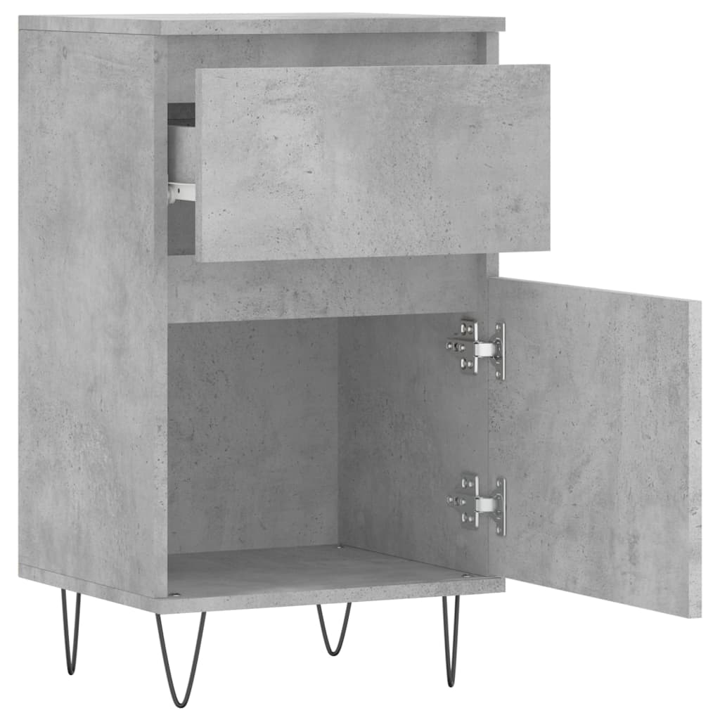 Sideboards 2 Stk. Betongrau 40x35x70 cm Holzwerkstoff - Pazzar.ch