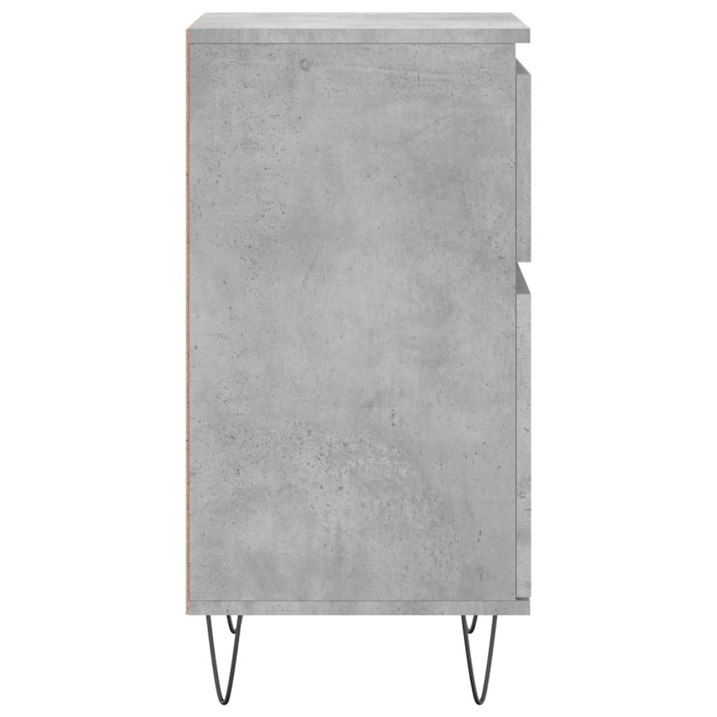 Sideboards 2 Stk. Betongrau 40x35x70 cm Holzwerkstoff - Pazzar.ch