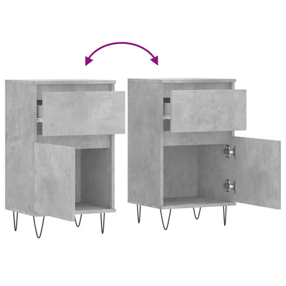 Sideboards 2 Stk. Betongrau 40x35x70 cm Holzwerkstoff - Pazzar.ch