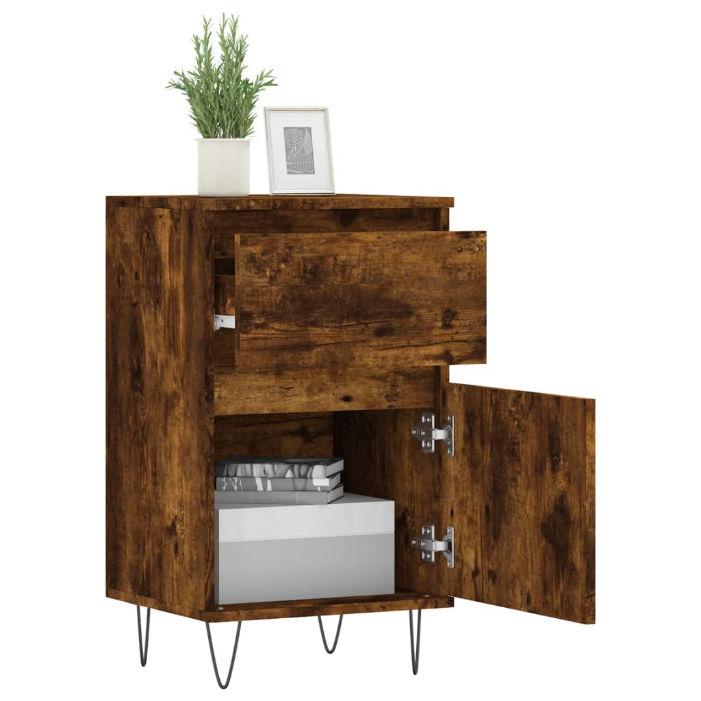 Sideboards 2 Stk. Räuchereiche 40x35x70 cm Holzwerkstoff - Pazzar.ch
