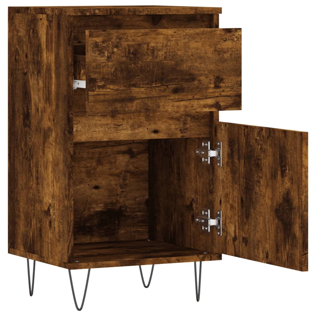 Sideboards 2 Stk. Räuchereiche 40x35x70 cm Holzwerkstoff - Pazzar.ch