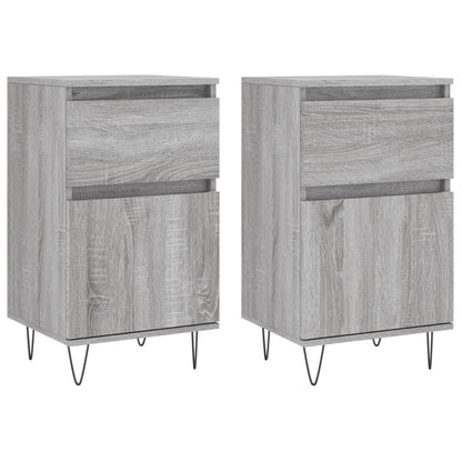 Sideboards 2 Stk. Grau Sonoma 40x35x70 cm Holzwerkstoff - Pazzar.ch