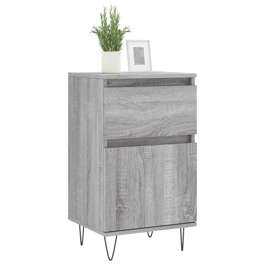 Sideboards 2 Stk. Grau Sonoma 40x35x70 cm Holzwerkstoff - Pazzar.ch