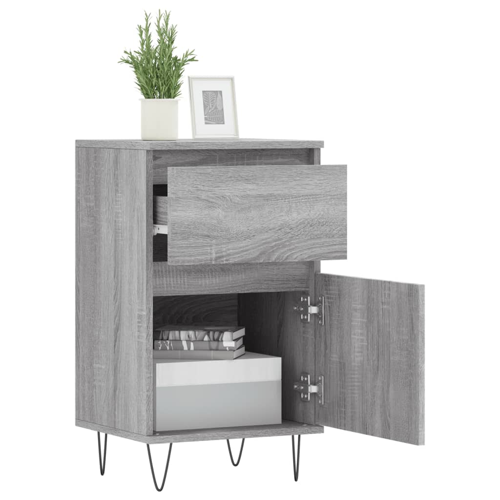 Sideboards 2 Stk. Grau Sonoma 40x35x70 cm Holzwerkstoff - Pazzar.ch