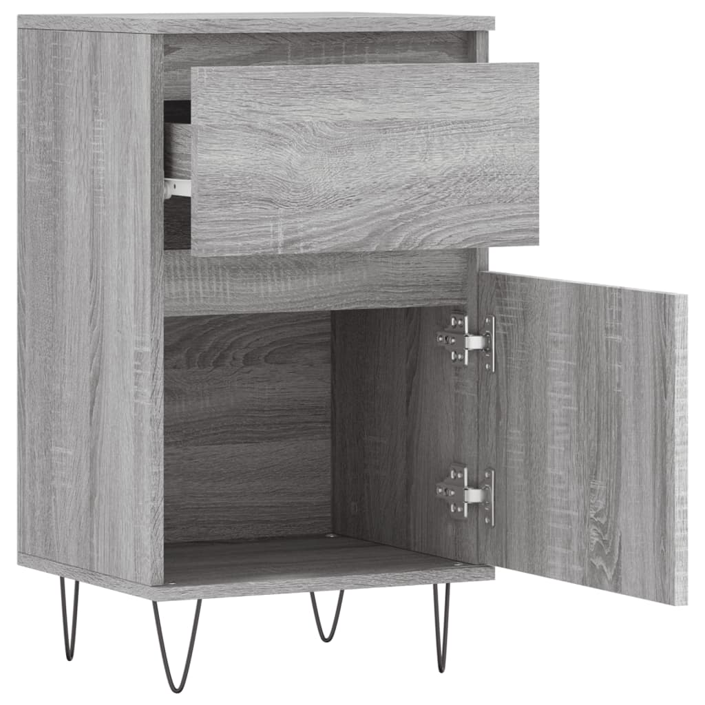 Sideboards 2 Stk. Grau Sonoma 40x35x70 cm Holzwerkstoff - Pazzar.ch