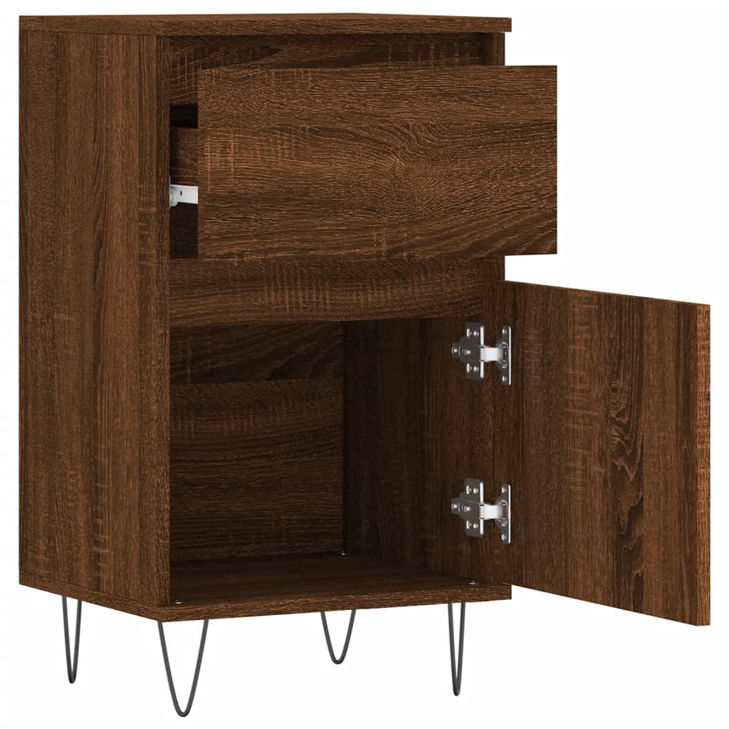 Sideboards 2 Stk. Braun Eichen-Optik 40x35x70 cm Holzwerkstoff - Pazzar.ch