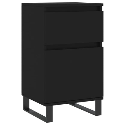 Sideboards 2 Stk. Schwarz 40x35x70 cm Holzwerkstoff - Pazzar.ch