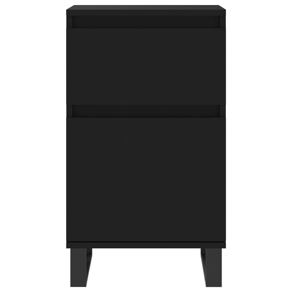 Sideboards 2 Stk. Schwarz 40x35x70 cm Holzwerkstoff - Pazzar.ch