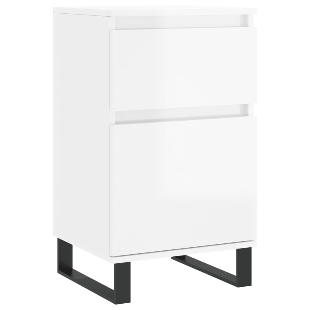 Sideboards 2 Stk. Hochglanz-Weiß 40x35x70 cm Holzwerkstoff - Pazzar.ch