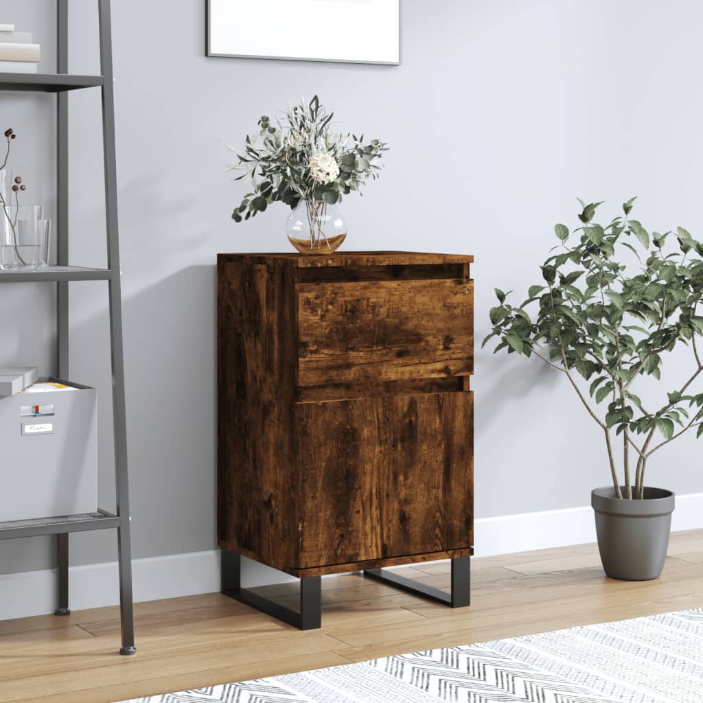 Sideboard Räuchereiche 40x35x70 cm Holzwerkstoff - Pazzar.ch