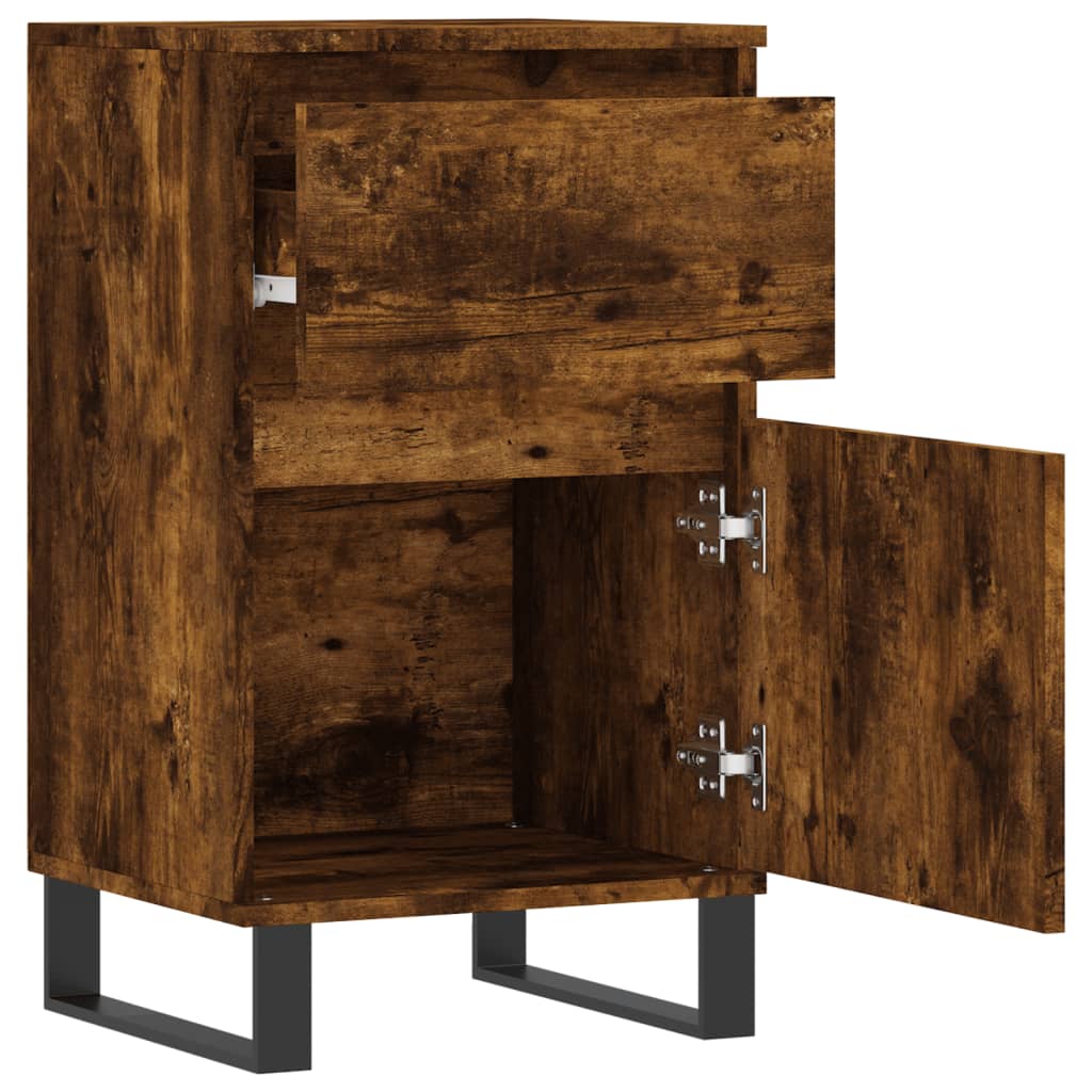 Sideboards 2 Stk. Räuchereiche 40x35x70 cm Holzwerkstoff - Pazzar.ch