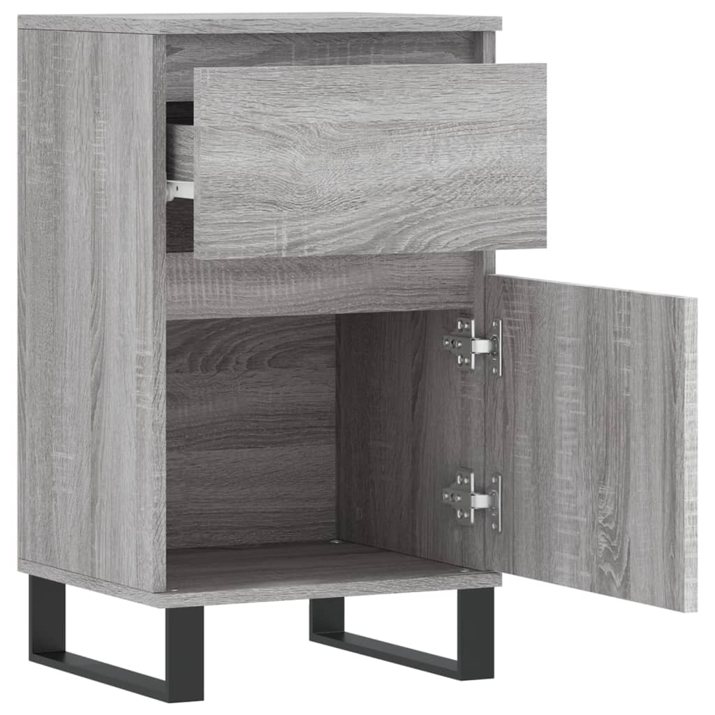 Sideboards 2 Stk. Grau Sonoma 40x35x70 cm Holzwerkstoff - Pazzar.ch