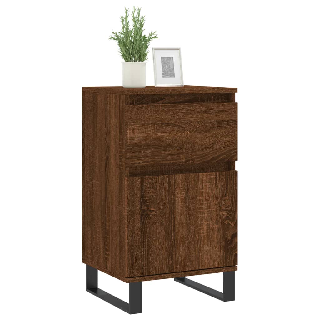 Sideboards 2 Stk. Braun Eichen-Optik 40x35x70 cm Holzwerkstoff - Pazzar.ch