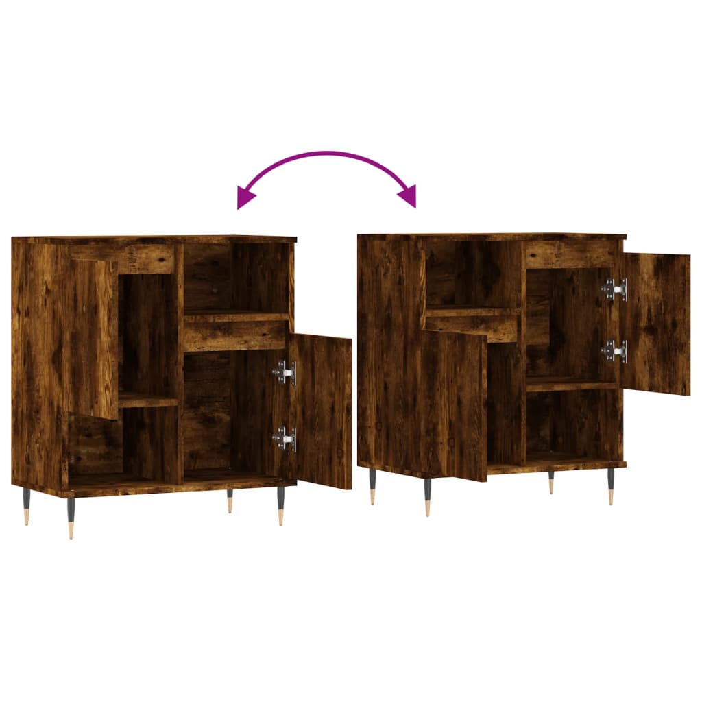Sideboard Räuchereiche 60x35x70 cm Holzwerkstoff - Pazzar.ch