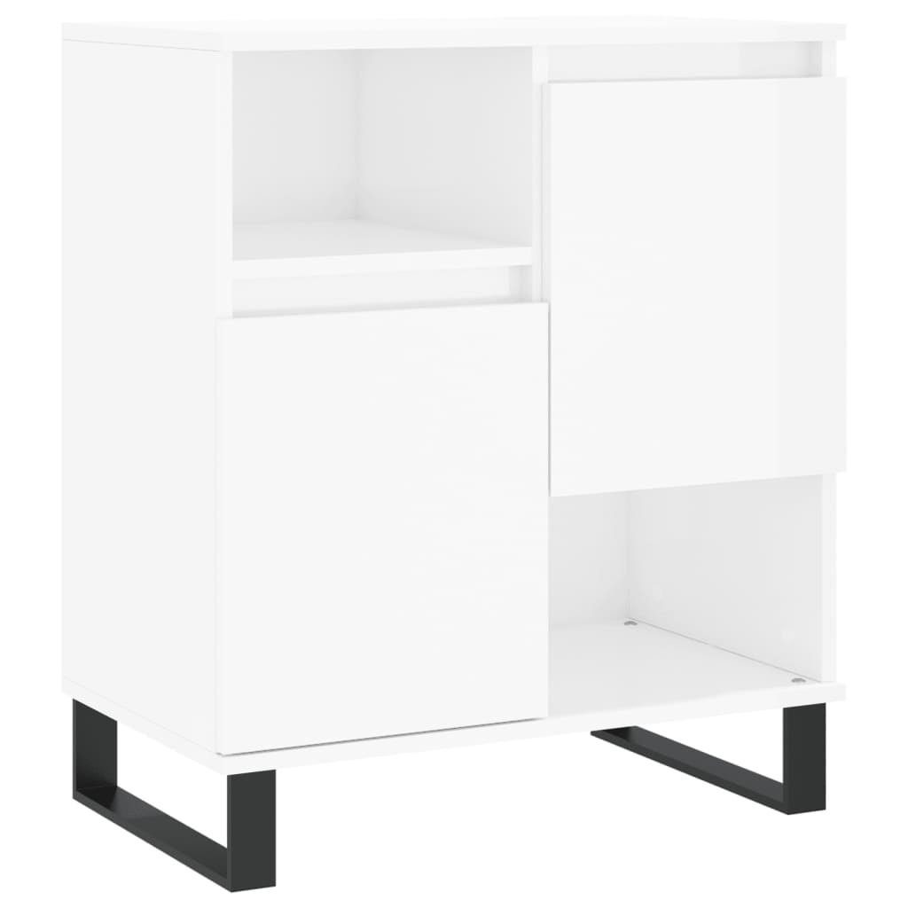 Sideboard Hochglanz-Weiß 60x35x70 cm Holzwerkstoff - Pazzar.ch