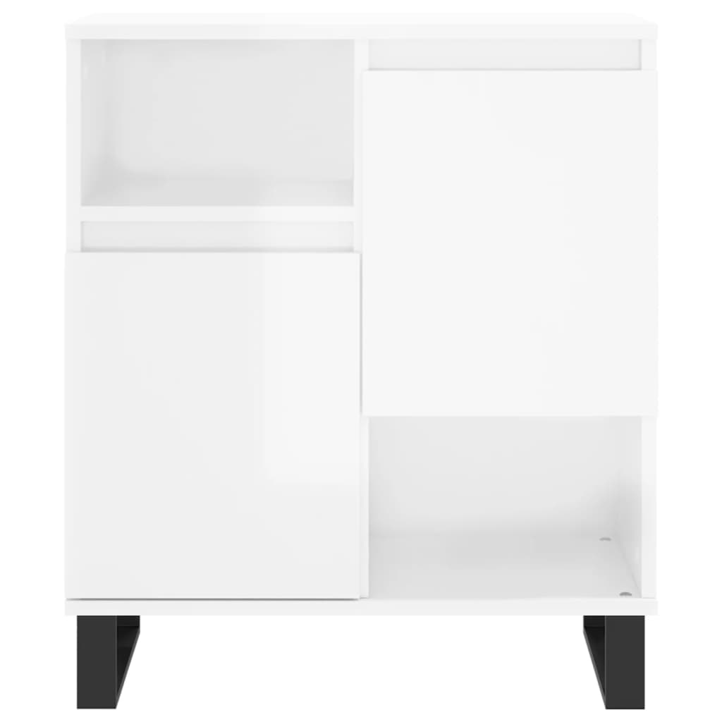Sideboard Hochglanz-Weiß 60x35x70 cm Holzwerkstoff - Pazzar.ch