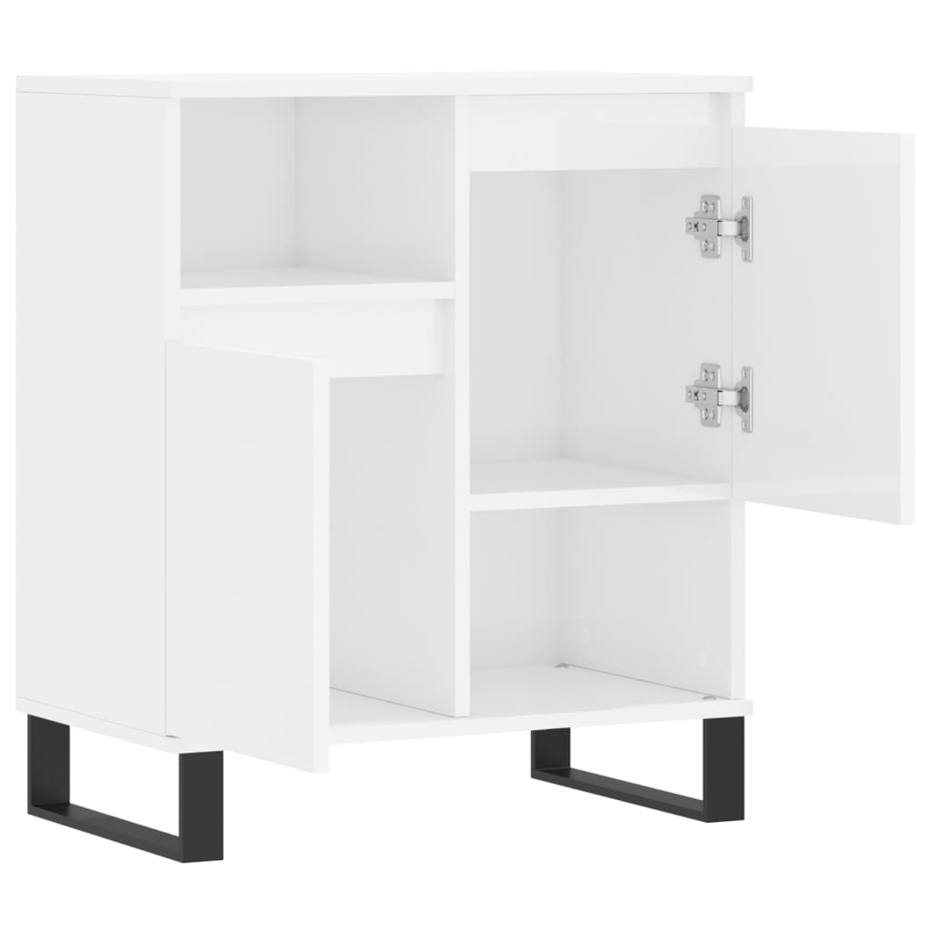 Sideboard Hochglanz-Weiß 60x35x70 cm Holzwerkstoff - Pazzar.ch