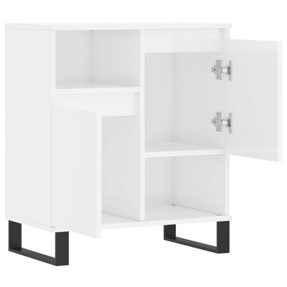 Sideboard Hochglanz-Weiß 60x35x70 cm Holzwerkstoff - Pazzar.ch