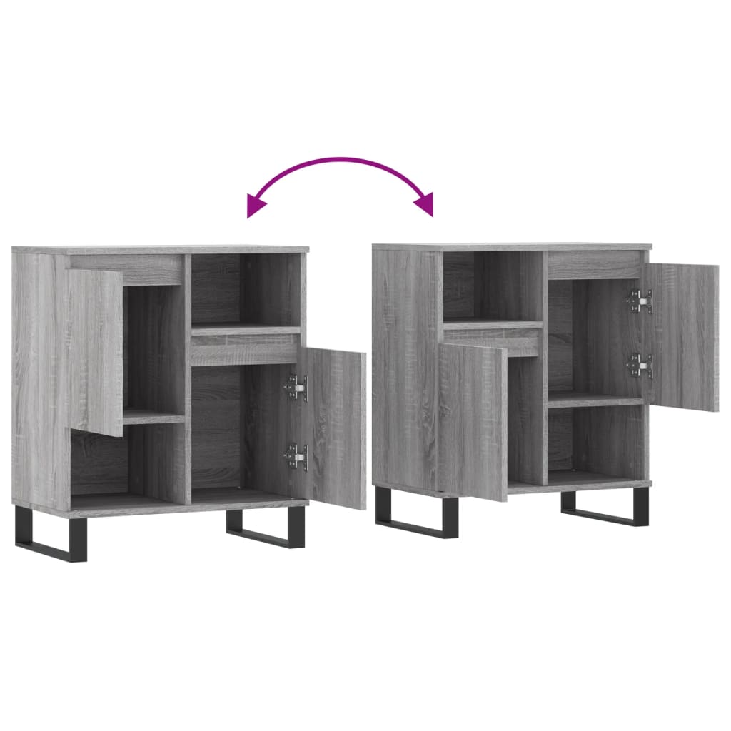 Sideboard Grau Sonoma 60x35x70 cm Holzwerkstoff - Pazzar.ch