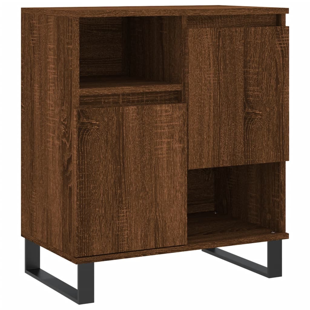 Sideboard Braun Eichen-Optik 60x35x70 cm Holzwerkstoff - Pazzar.ch