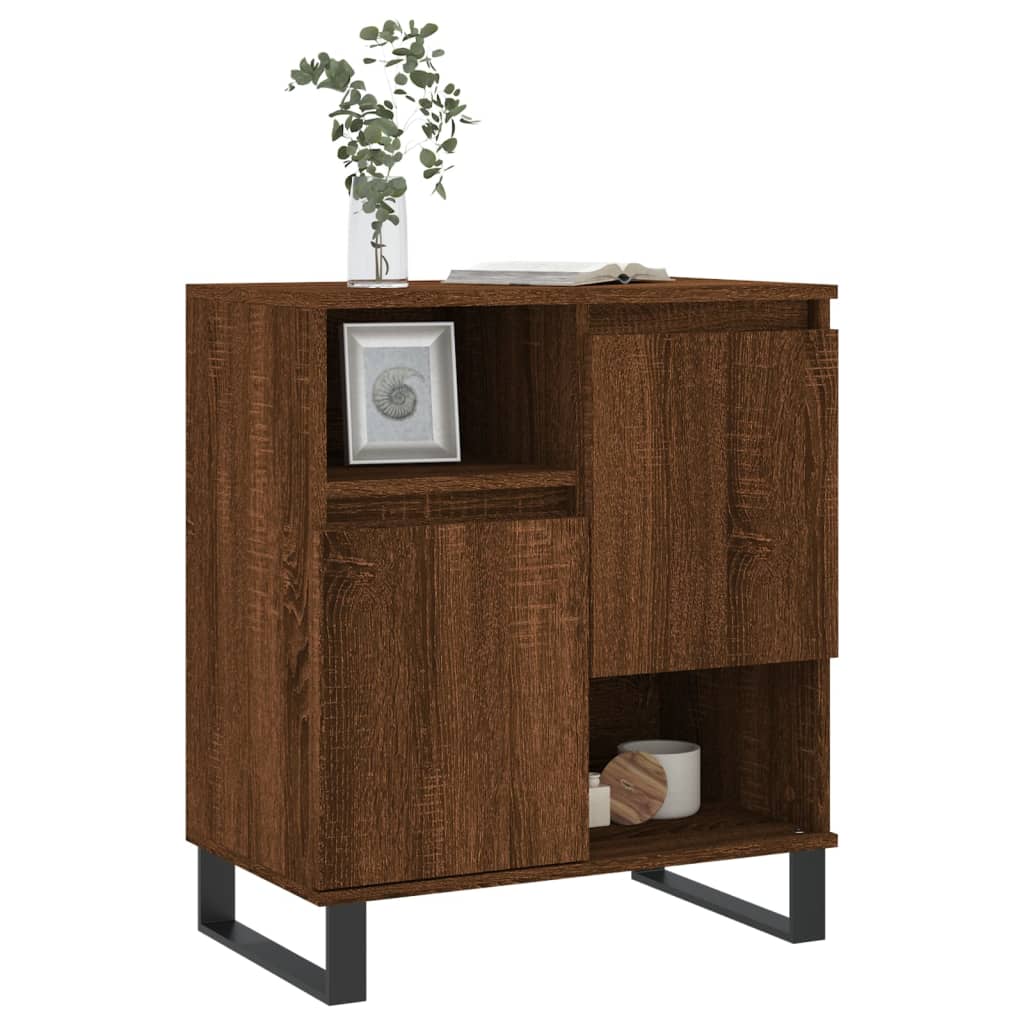 Sideboard Braun Eichen-Optik 60x35x70 cm Holzwerkstoff - Pazzar.ch
