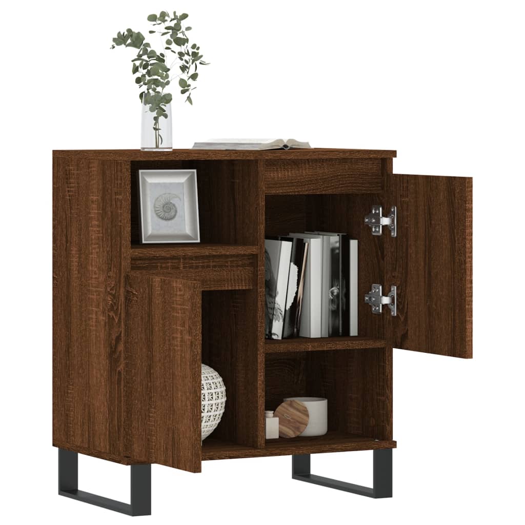 Sideboard Braun Eichen-Optik 60x35x70 cm Holzwerkstoff - Pazzar.ch