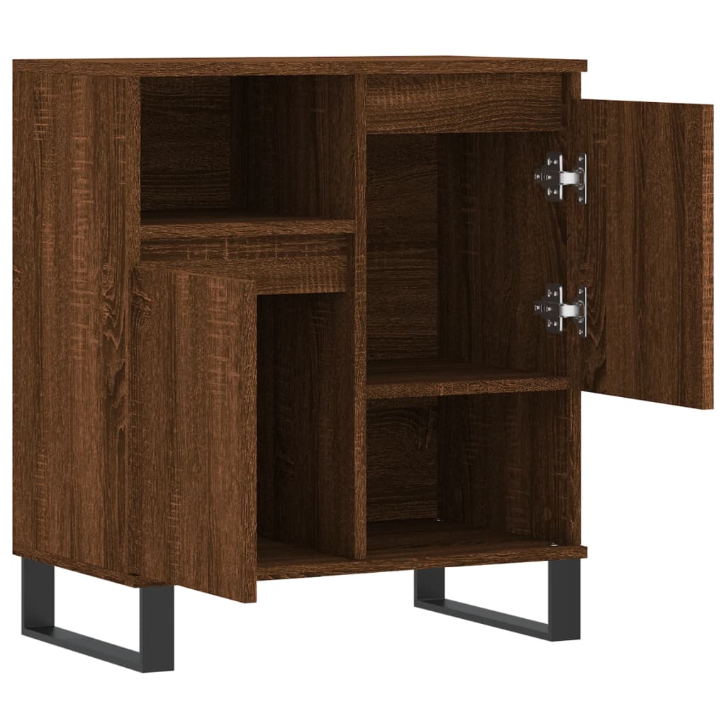 Sideboard Braun Eichen-Optik 60x35x70 cm Holzwerkstoff - Pazzar.ch