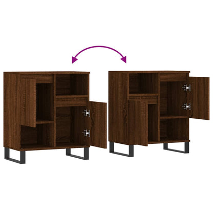 Sideboard Braun Eichen-Optik 60x35x70 cm Holzwerkstoff - Pazzar.ch