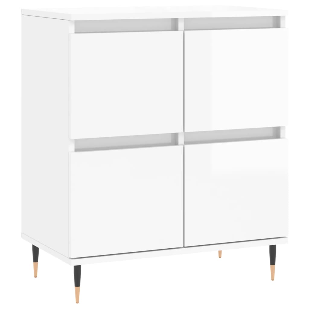 Sideboard Hochglanz-Weiß 60x35x70 cm Holzwerkstoff - Pazzar.ch